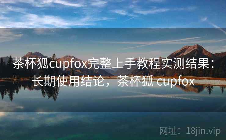 茶杯狐cupfox完整上手教程实测结果：长期使用结论，茶杯狐 cupfox