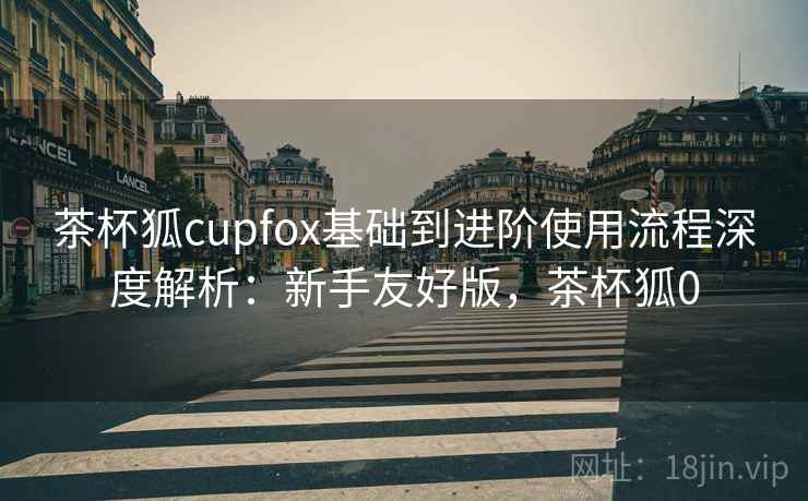 茶杯狐cupfox基础到进阶使用流程深度解析：新手友好版，茶杯狐0